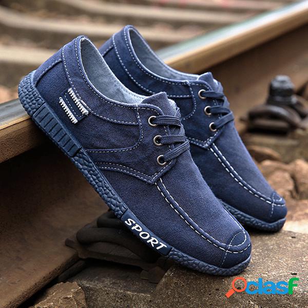 Sapatos de Tecido de Lona Respirável Estilo de Pequim