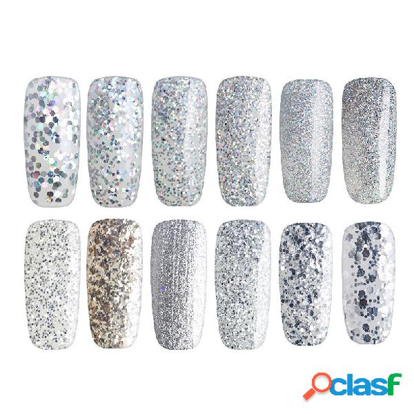 Streamer Prata Magia Cor Unhas de Gel Polonês Phototherapy