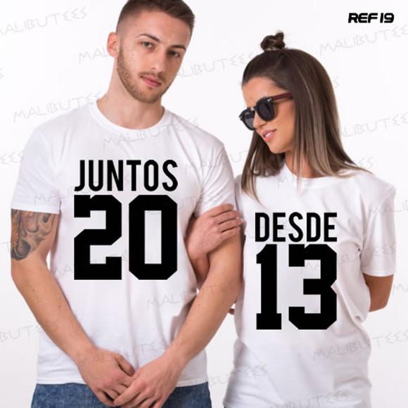 kit c/2 Camisetas Namorados Casal Love Amor
