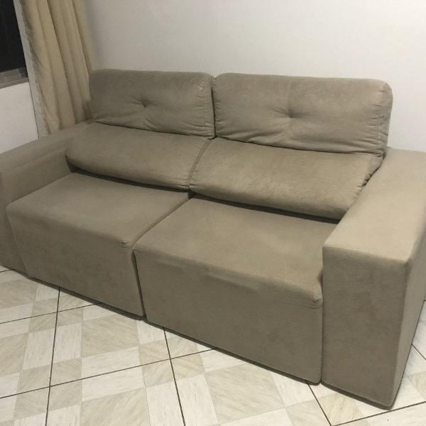 sofá 3 lugares retrátil e reclinável