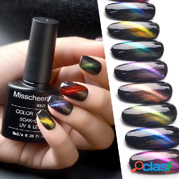 12 Cores de Olhos de Gato Gel Unhas Cor Brasão Soak-Off