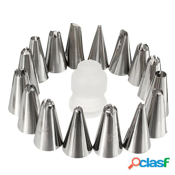 18Pcs Ferramentas de cozimento Decoradores de aço