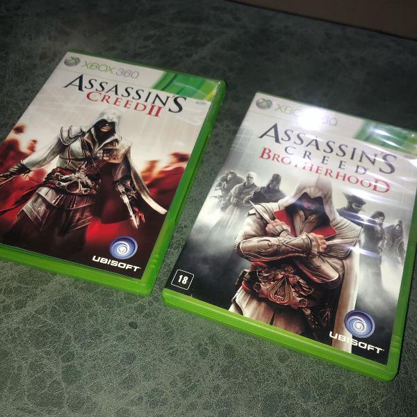 2 jogos assassins creed (ii e brotherhood) originais