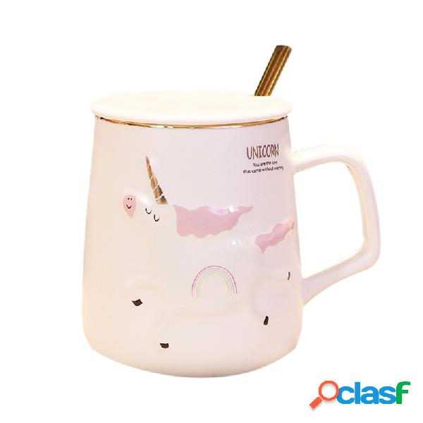 3 Dimensão Unicorn Padrão Pintado Caneca De Cerâmica com
