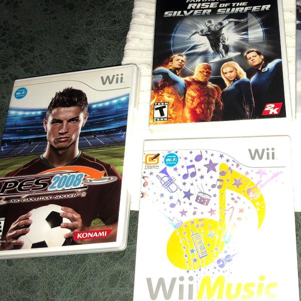 3 jogos nintendo wii originais