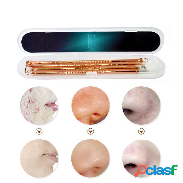 4 Pçs / set Double-Head Remover Ferramenta Cravo Acne Cravo