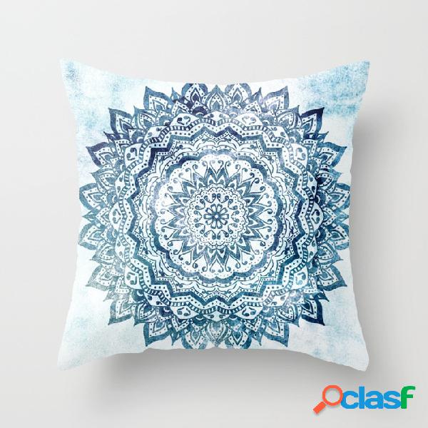 45cm Mandala Algodão Linho Impressão Fronha Casa Car Sofa