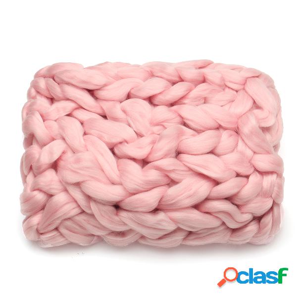 60 * 60 cm Soft Mão quente Robusto Malha Cobertor de lã
