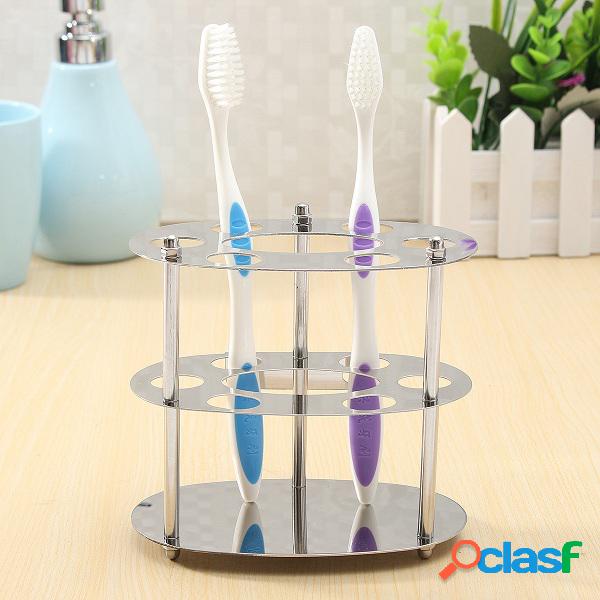 Aço inoxidável escova de dentes / pasta de dentes titular