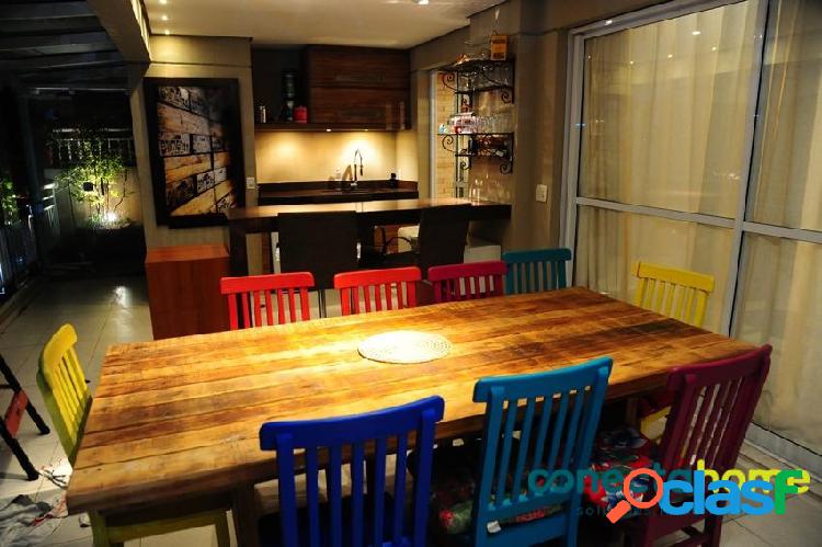 Apartamento Garden com 185 m², 3 suítes e 2 vagas na Mooca