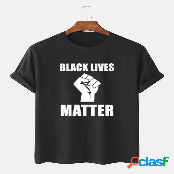 Black Lives Matter Slogan Shirts 100% Cotton T-shirts de