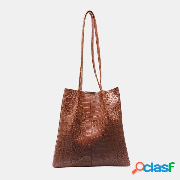 Bolsa casual multifuncional de grande capacidade para