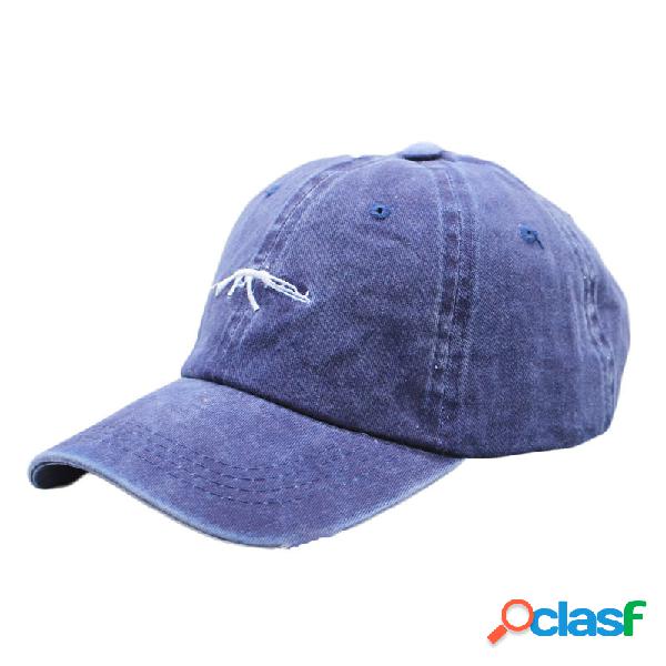 Boné de beisebol velho lavado unisex da borda