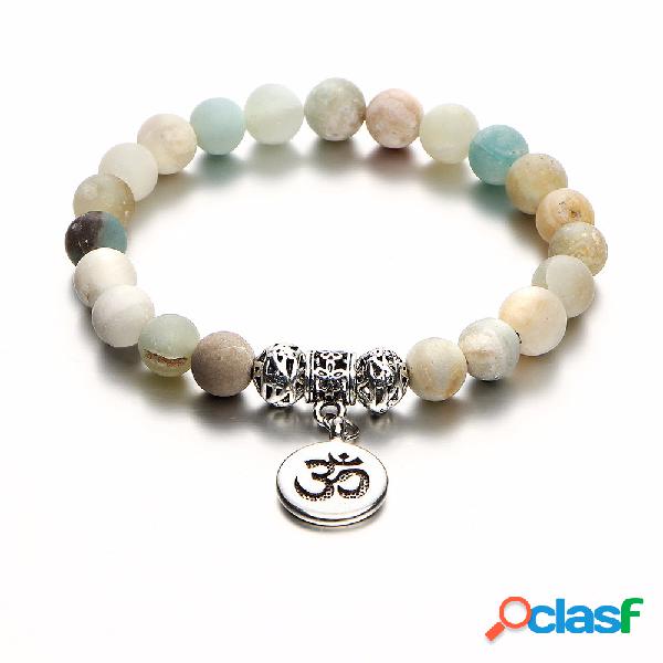 Bracelete branco feito a mão retro das mulheres do