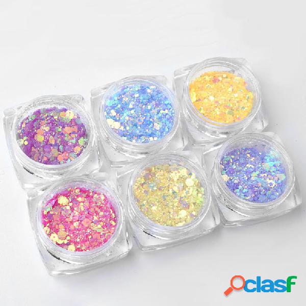 Chameleon Shimmer Prego Decoração DIY Nail Art Beleza