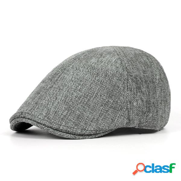 Chapéu Berets Casual Estilo BRITÂNICO Sólido para homens
