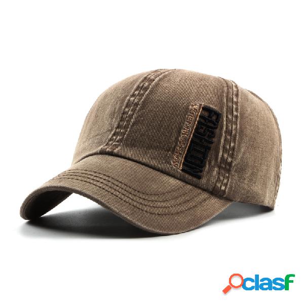 Chapéu Vintage lavada de algodão Gorra de basebol