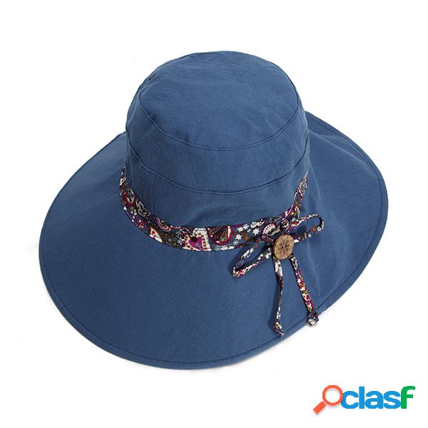 Chapéu de verão Duplo faces Protector solar Casual Anti-UV