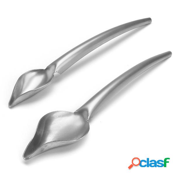 Colher Decorativo Arte de Comida Para Molho Sobremesa E F M