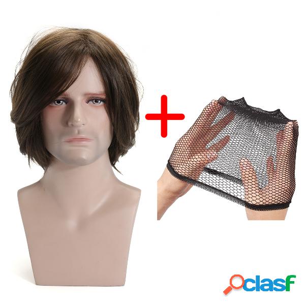 Comprimento Médio Perucas Perucas de cabelo sintético