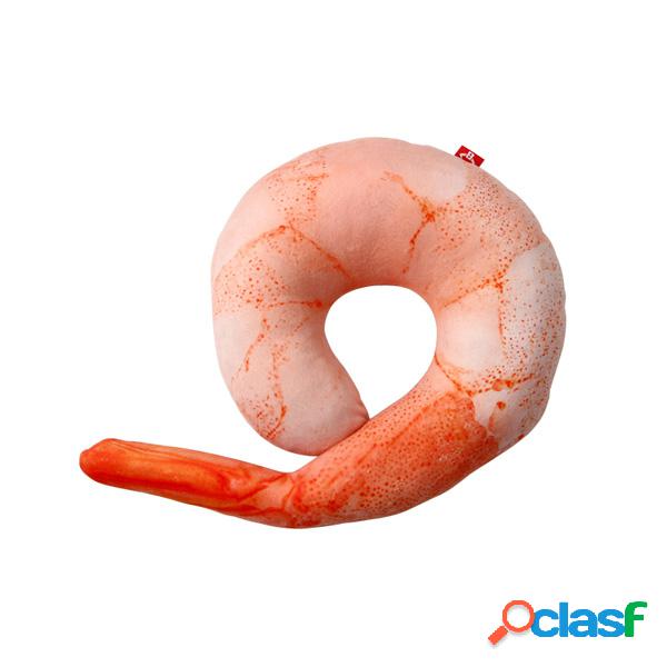 Creativo 3D Shrimp Throw Pillow Plush U Shape Sofa Car