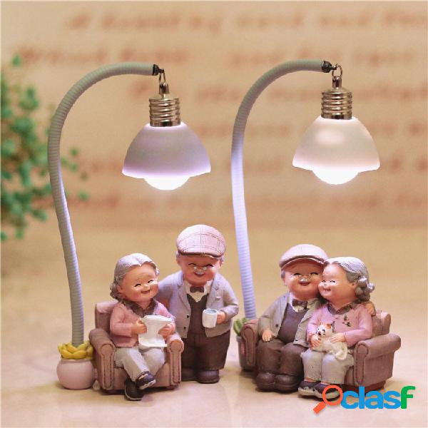 Criativo Casal Luz Noturna Ornamentos de Casamento Presente