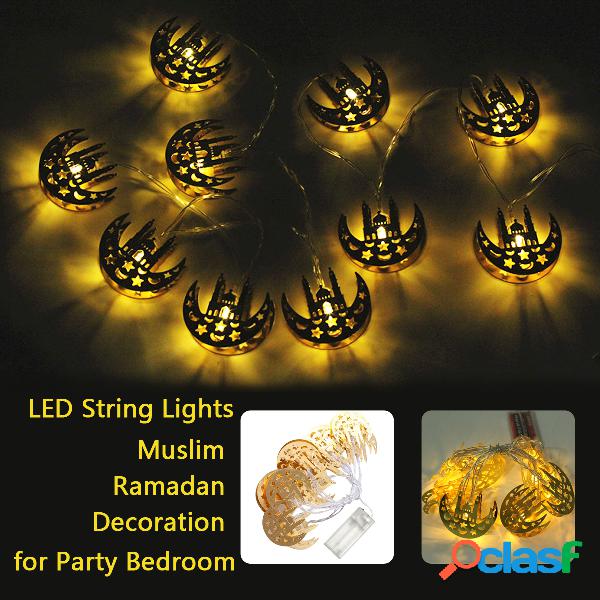 Estrela da lua LED Lâmpada String Ins Luzes de Natal