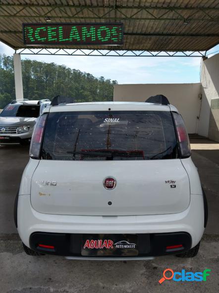 FIAT UNO WAY 1.3 FLEX 8V 5P BRANCO 2018 1.3 GASOLINA E