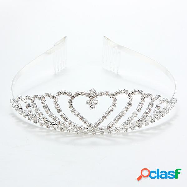 Faixa de Cabelo Crystal Elegante para Casamento