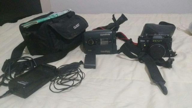 Filmadora gradiente e máquina fotográfica Zenit