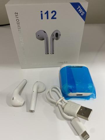 Fone De Ouvido AirPods Tws I12 Bluetooth 5.0 Android E ios