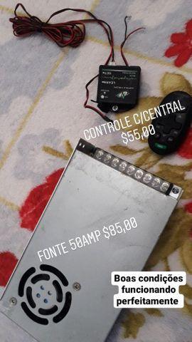 Fonte 50amp e Controle de longa.