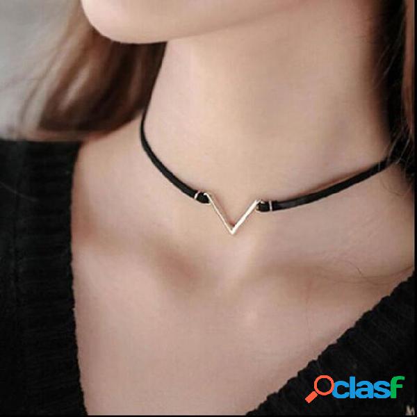 Gargantilha geométrica do vintage da colar Clavicle em