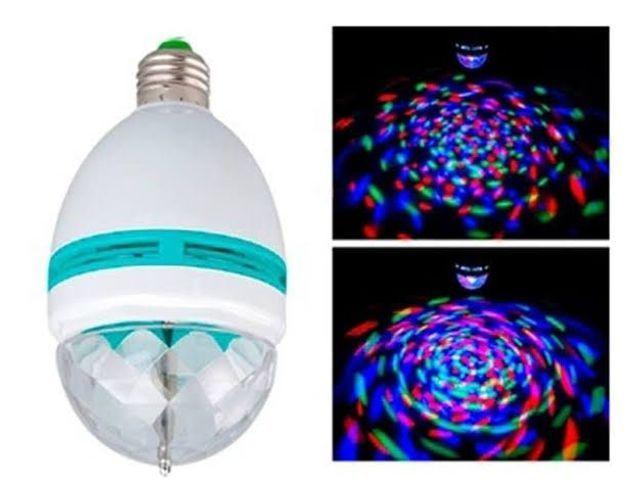 Globinho giratório LED para festas novos na caixa