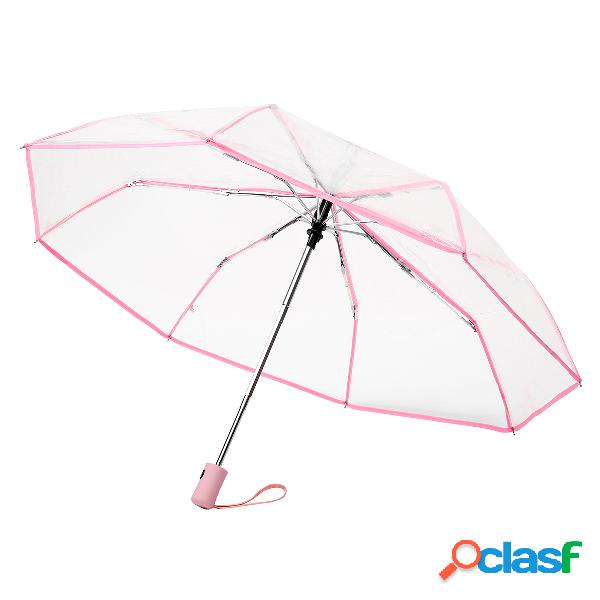 Guarda Chuva Automático Aberto e Fechado Transparente
