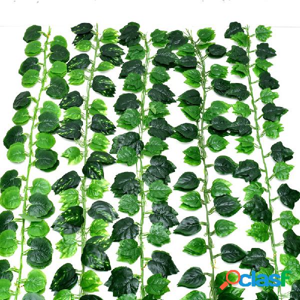 Hera artificial Folha Simulação de guirlanda Folhas de uva