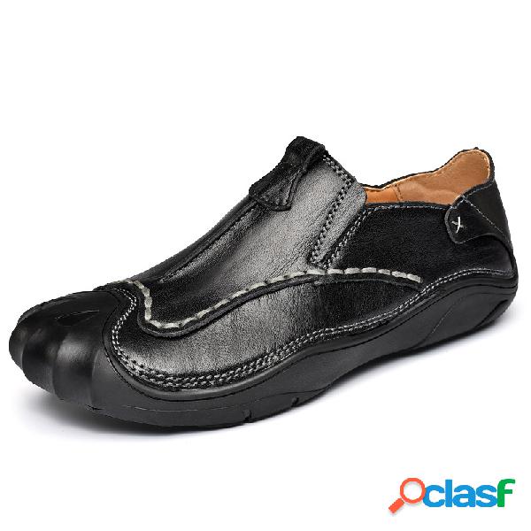 Homens Costura Anti-colisão Confortável Low Top Sapatos De