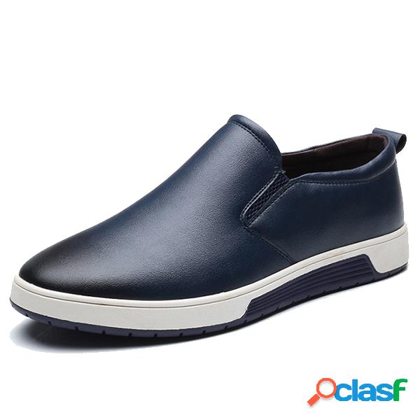 Homens Grande Tamanho Vintage Soft Mocassins Slip-ons