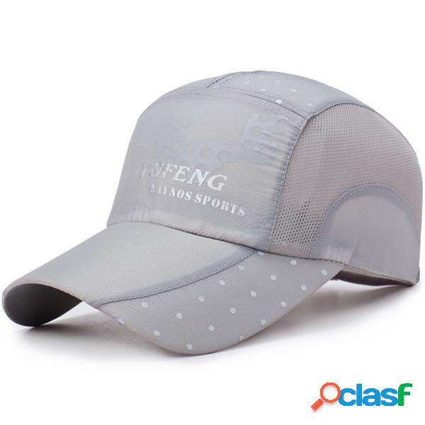 Homens Mulheres Verão Respirável Malha Baseball Cap Quick
