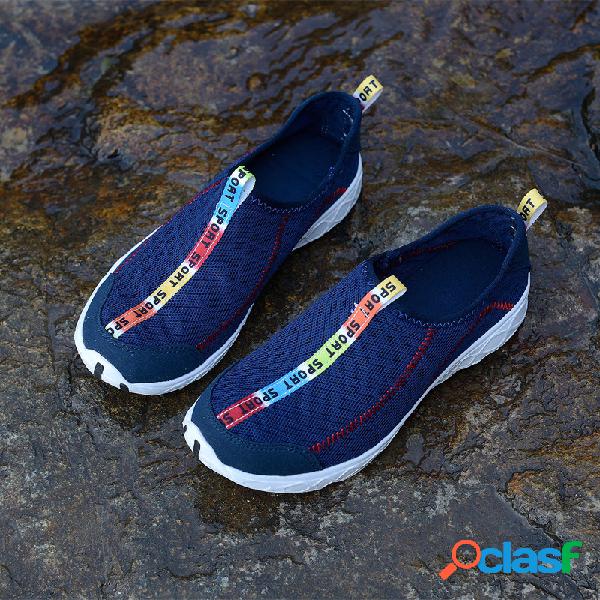 Homens Outdoor Tecido Confortável Leve Praia Sapatos de