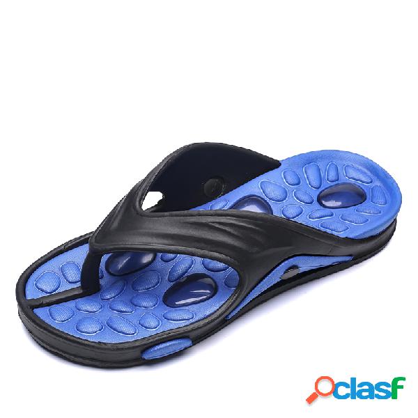 Homens Toe Clip Comfy Soft Sola Praia Chinelos De Água