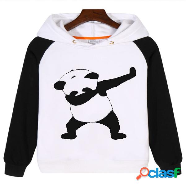 Hoodies casuais da cópia do desenho animado para mulheres