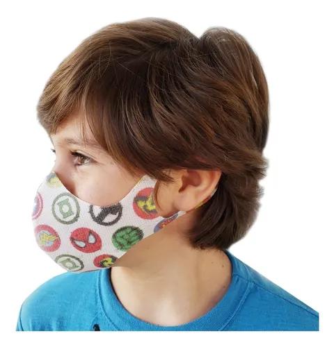 Kit 10 Máscaras De Proteção Lavável Tnt Infantil