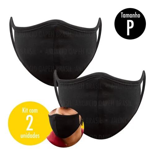 Kit C/ 2 Máscaras De Pano Tamanho P - Reutilizável 3