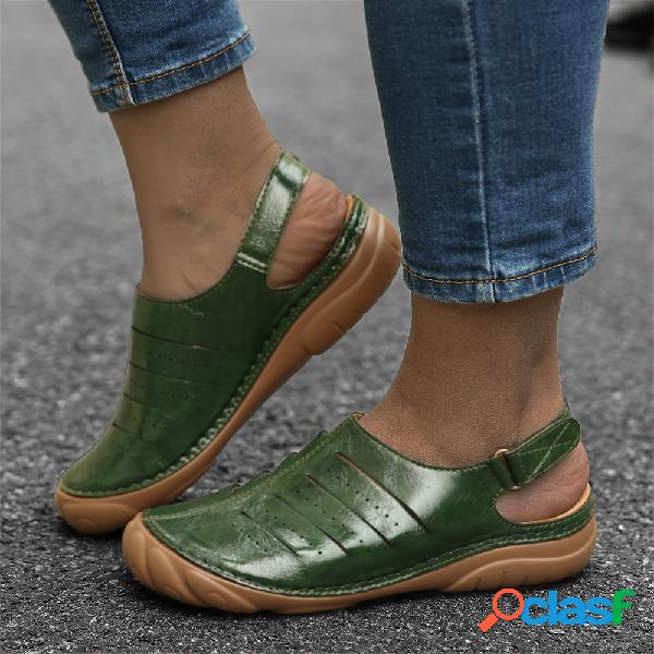 LOSTISY Gancho Loop Cloased Toe Mulheres confortáveis