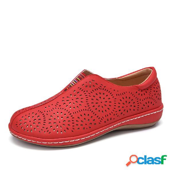 LOSTISY Rodada Toe Elastic Banda Sapatos ocasionais