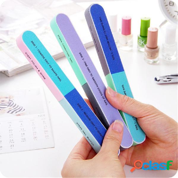 Limas de unha 4 Lados 8 Passos Liso Nail Art Lixar Arquivos