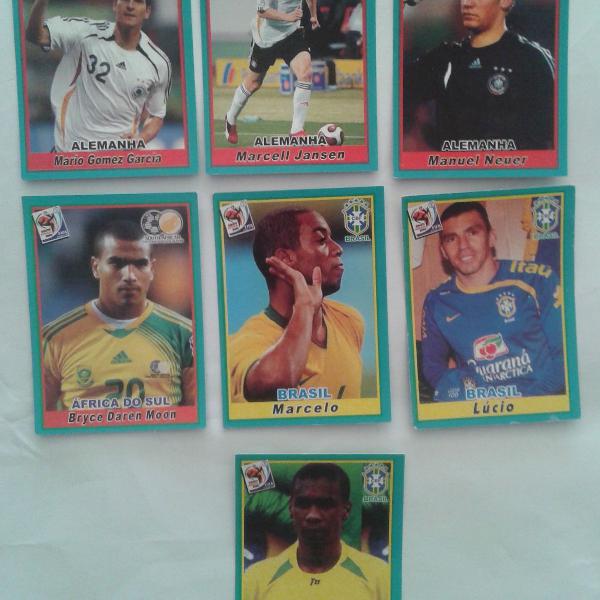 Lote Com 7 Cards Fifa World Cup Africa Do Sul 2010