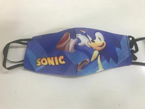 Mascara De Proteção Infantil Reutilizável Sonic