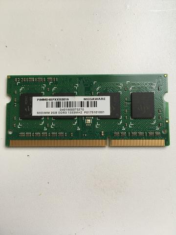 Memória RAM Megaware 2gb DDR3 Notebook